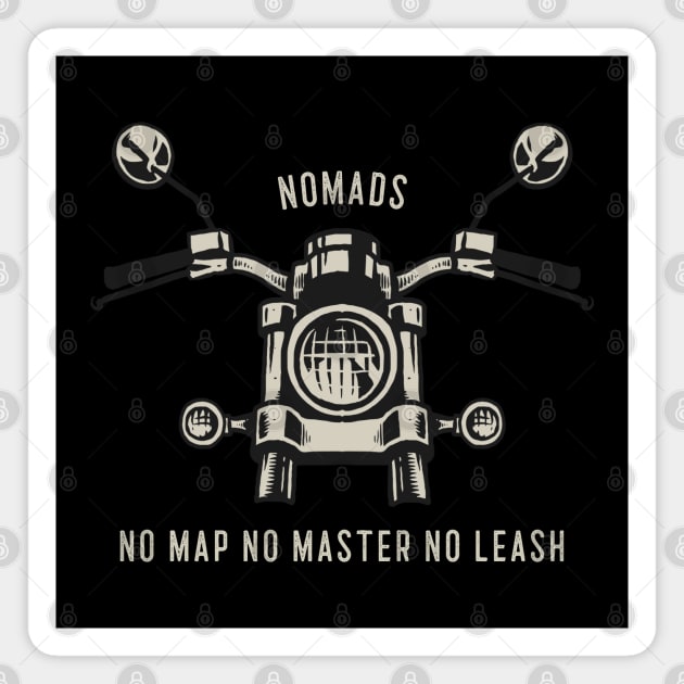 Nomads Motorcycle Biker Club Vintage Design Magnet by Stylecombinator